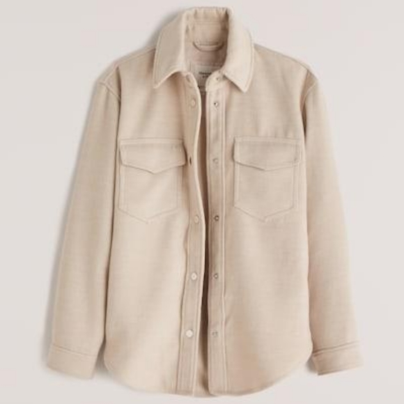 Abercrombie & Fitch Jackets & Blazers - Abercrombie & Fitch Cozy Shirt Jacket